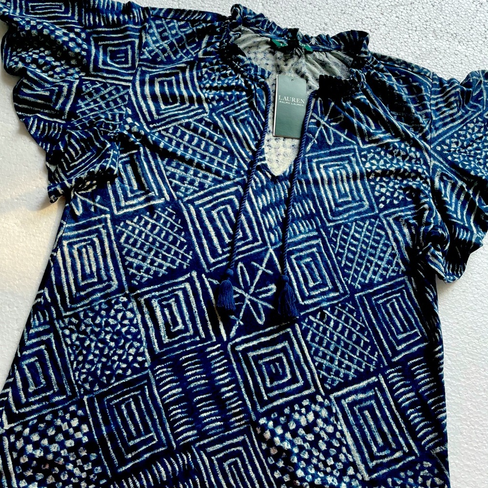 Ralph Lauren blouse size M 55% linen Top